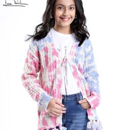 arias by lara dutta Arias Consciously Sourced Cotton Front Open TieDye Full Sleeves Shrug -Multicolor-picture-48