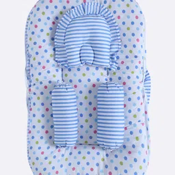 Superminis Printed Baby Bedding With Mosquito Net Sky - Blue-image-26