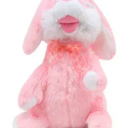 fantasy india Musical Dancing and Singing Plush Rabbit Soft Toy Pink - Height 28 cm image 3