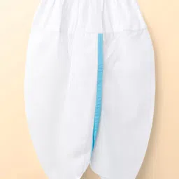 Babyhug Cambric Full Sleeves Solid Color Kurta Dhoti Set - Aqua Blue image 4