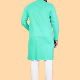 ANUJ FASHION Men Solid A-Line Kurtas image 2