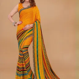 Moda Rapido Floral Poly Georgette Saree-picture-22