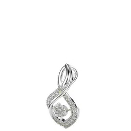 VALANOVA 14K White Gold Plated 0.31Ct Lab Grown Diamond Pendant-image-9