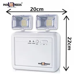 pick ur needs Emergency Rechargeable Invertor AC/DC Modes With Twin Spot Light 15 hrs Flood Lamp Emergency Light image 4