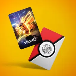 vkardz Pikachu - Anime Series Easy Contact sharing Scratch less PVC Digital NFC Business Card-picture-16