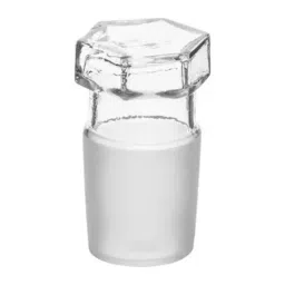 Supertek Hollow Glass Stopper Hexagonal Head, Cone Size 19/26, Transparent, 14.201.0020 (Pack of 12)-picture-19