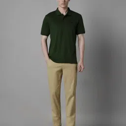Louis Philippe Green Cotton Regular Fit Polo T-Shirt image 5
