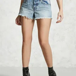 Forever 21 Denim Mid Rise Shorts-image-34