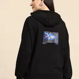 Mast & Harbour Printed Hooded Sweatshirt image 4