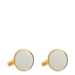 Tossido White Solid Cufflinks-picture-15