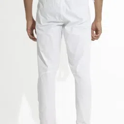 Rare Rabbit White Viscose Solid Slim Fit Pyjama image 2