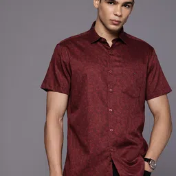 Louis Philippe Sport Pure Cotton Slim Fit Paisley Printed Casual Shirt-picture-21