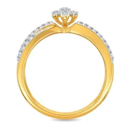 Kisna Diamond & Gold Jewellery Remi 18k (750) Diamond & Gold Ring For Women image 5
