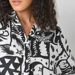 Vero Moda Black Printed Shift Dress image 5