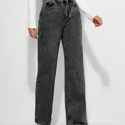 NU CLOTHS Women Jean Wide Leg High-Rise Stretchable Jeans-picture-31