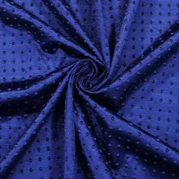 Romee Blue Jaquard Abstract Curtains and Sheers image 5