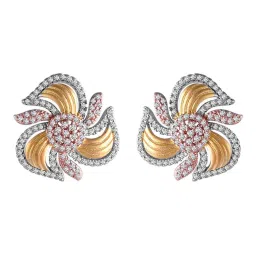 Rihi by P.C. Chandra Jewellers Gold Plated Chakra Pendant And Earring Set (Without Chain) image 5