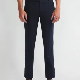 Arrow Blue Slim Fit Trousers-picture-41
