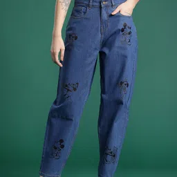 DressBerry Women Printed Slouchy Fit Jeans-image-51