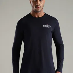 Tommy Hilfiger Men Brand Logo Printed Round Neck Cotton T-shirt-picture-44