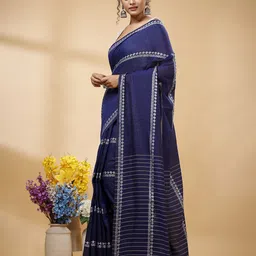 SLAGHA Ethnic Motifs Woven Design Taant Saree image 5