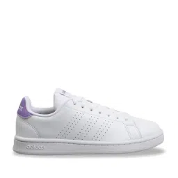 Adidas Women's Advantage White Sneakers-image-24