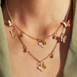 Shining Diva Fashion Gold-Plated Layered Necklace-picture-20