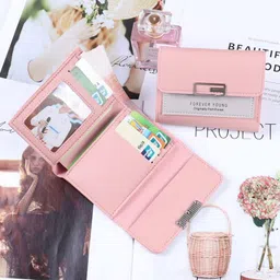 arura (label) Mini Women's Wallets Short Wallet for Women and Girls Mini Coin Purse Ladies Small Wallet Female Leather Card Holder (Multi Color) image 4