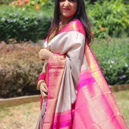 KSALIYA Pink Art Silk Sarees-picture-22