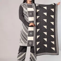 The Zigar Studio Women Regular Kurta with Trousers & With Dupatta-image-53