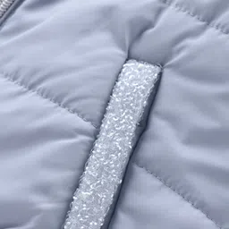 Wingsfield Full Sleeves Solid  Hooded Jacket - Sky Blue image 3