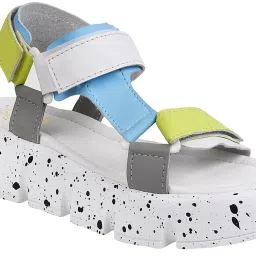 Shoetopia Women's White Floater Sandals image 5