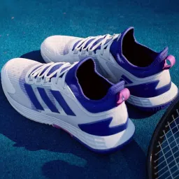 Adidas Men's adizero Ubersonic 4 White Tennis Shoes image 5