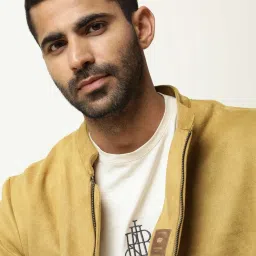 Rare Rabbit Brown Regular Fit Solid Jacket image 5