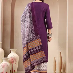 KALINI Self Design Viscose Rayon Kurta Set image 3