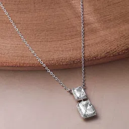 Rubans Rhodium Plated Cubic Zirconia Studded Jewellery Set image 3