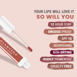 Glamveda Matte Liquid Lipstick Better Half 030 - 4 ml image 5