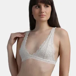 N-Gal Beige Non-wired Non-padded Bralettes Bra-image-5