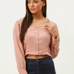 Carlton London Pink Crop Top-picture-37