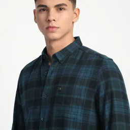 The Bear House Multicolored Cotton Slim Fit Checks Shirt image 5