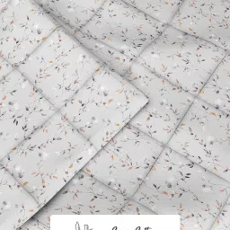 KOPA Audrey Grey Microfibre Floral Double Comforter image 5