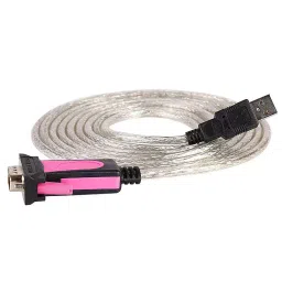 Techut USB 2.0 to Serial RS-232 Pro Converter 1.8 m 480 Mbps, Pink & Black image 2