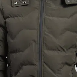 Rock.it Olive Regular Fit Puffer Jacket image 5