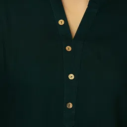 Libas Green A Line Short Kurti image 5