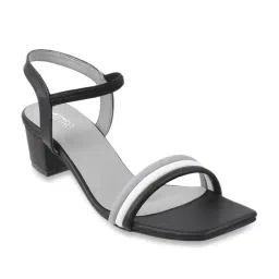 Metro Women's Black Ankle Strap Sandals image 2