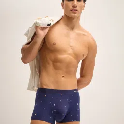 The Bear House Multicolored Comfort Fit Printed Trunks - Pack Of 3 image 5