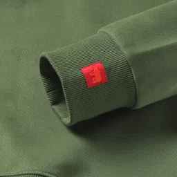 The Bear House Green Cotton Regular Fit Printed Sweatshirt image 5