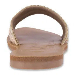 Mochi Women's Gold Casual Sandals image 5