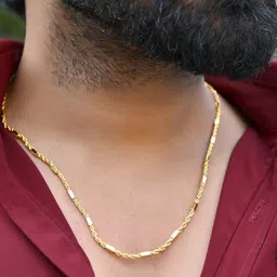 VOJ Men Gold-Plated Handcrafted Chain image 5