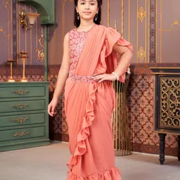 Aarika Girls Embellished Ready to Wear Lehenga & Blouse With Dupatta-picture-35